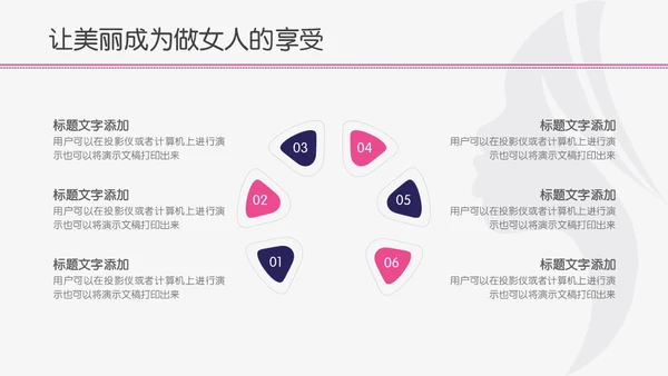 遇见最美的你美丽女人美容化妆通用PPT模板
