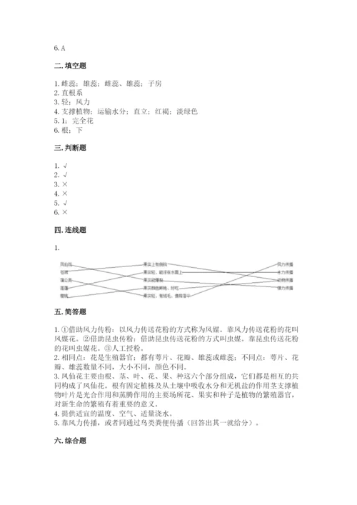 科学四年级下册第一单元植物的生长变化测试卷精品【夺冠】.docx