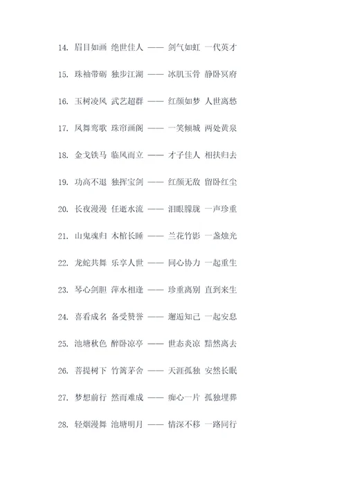 男女双坟墓碑对联