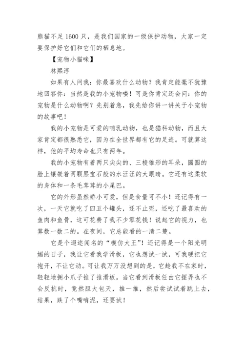 描写动物的作文300字.docx