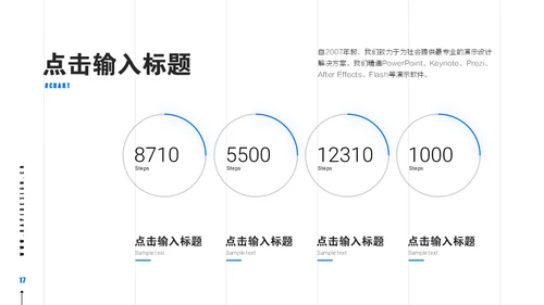 蓝色现代风商务工作汇报通用PPT模板