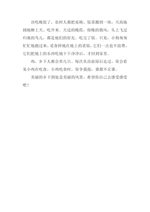 美丽的乡下作文.docx