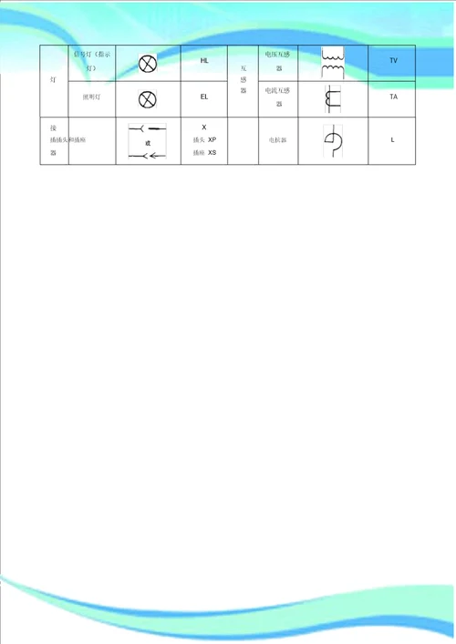 常见电气元件图形符号一览表