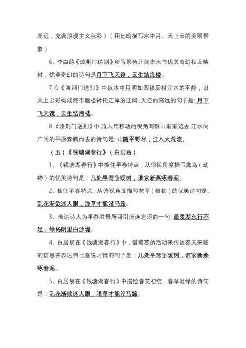 八年级语文上册唐诗五首理解性默写.docx