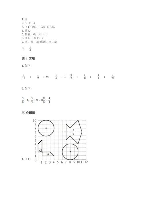 小学数学六年级上册期末测试卷附答案（典型题）.docx