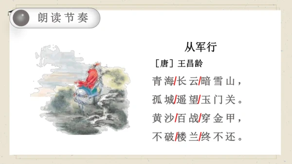 9古诗三首   从军行 课件