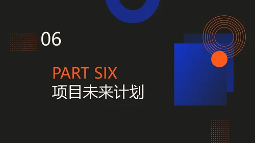 深色简约风红蓝项目汇报策划