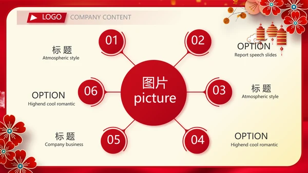 红色中国风传统节日团圆节中秋节PPT