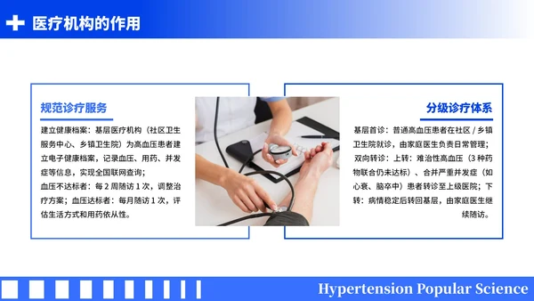 蓝色简约风全国高血压日科普PPT模板