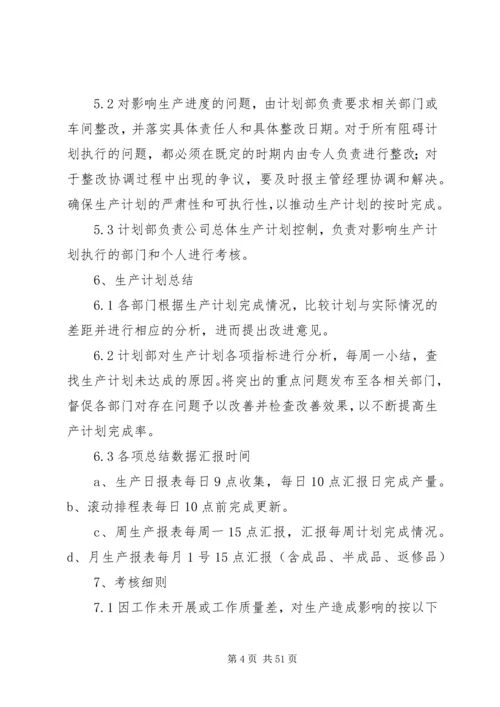 生产计划管理制度与考核办法5篇.docx