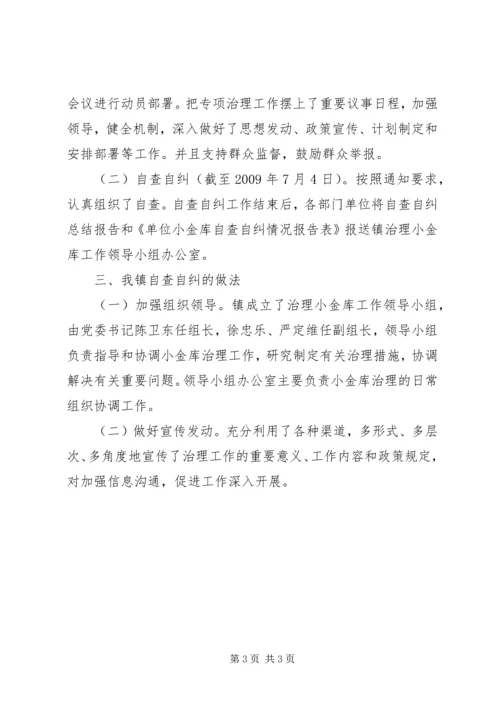 社区小金库自查自纠报告.docx