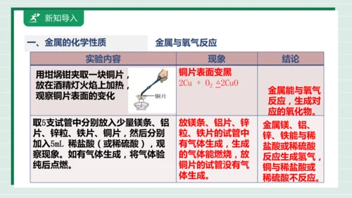 【高效备课】实验活动5 常见金属的物理性质和化学性质 课件 --人教版（2024）化学九下