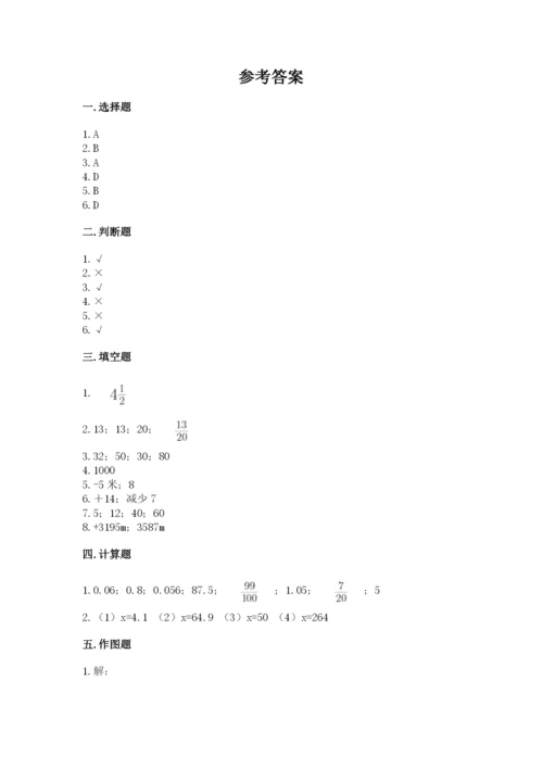 黄冈市英山县六年级下册数学期末测试卷及完整答案一套.docx