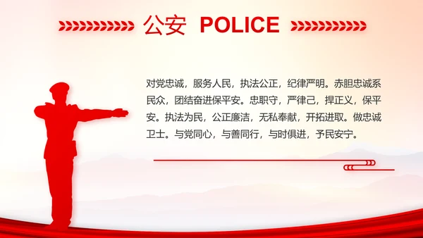 忠诚铸警魂护航新征程公安警察动态PPT模板