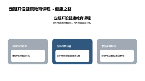 推进健康教育，构建全面校园