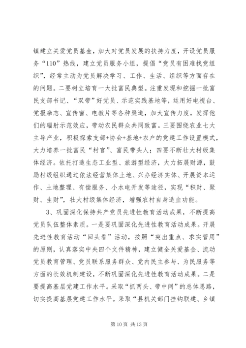 基层组织建设的调查与思考的报告.docx