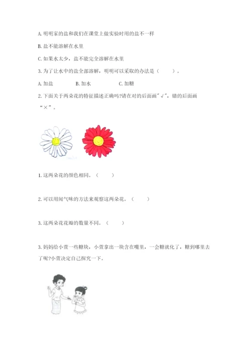 教科版一年级下册科学期末测试卷附参考答案【基础题】.docx