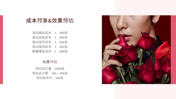 简约风粉色情人节营销推广方案