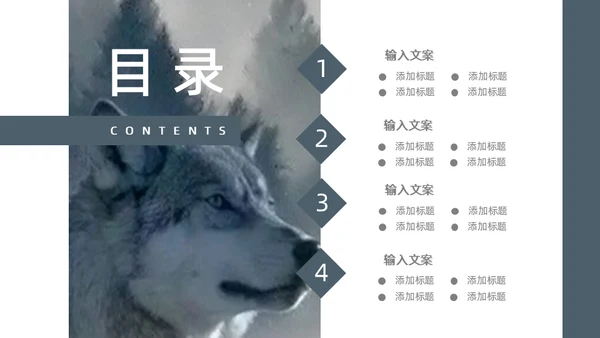 狼性企业文化建设通用PPT模板