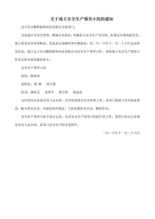 成立安全生产领导小组的通知（DOC8页）.docx