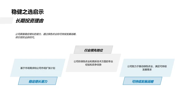 农业公司发展述职PPT模板