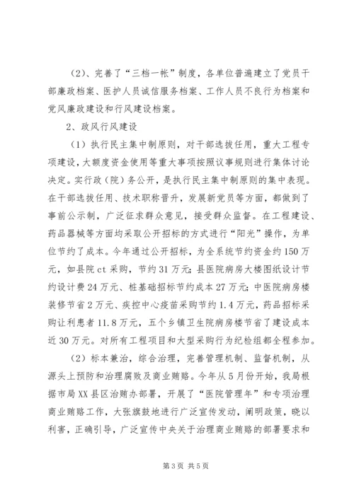 卫生局长在行风监督员会上的讲话.docx