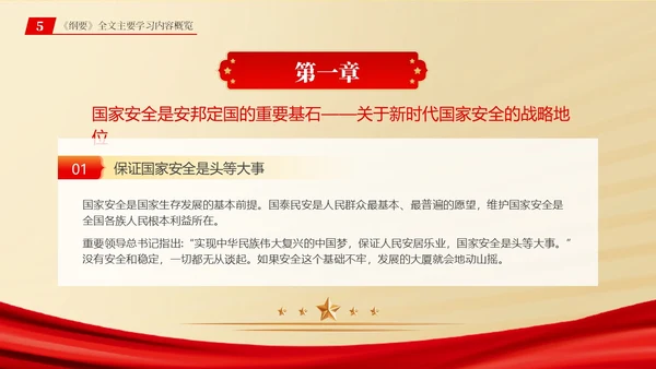 总体国家安全观学习纲要ppt党建
