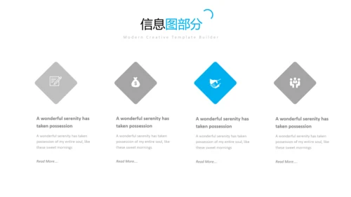 蓝色干净简洁设计公司简介商务PPT模板