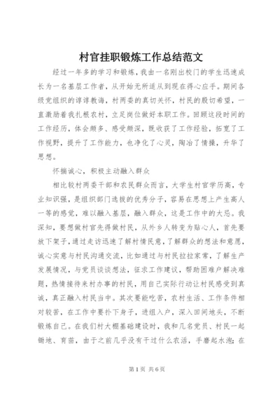 村官挂职锻炼工作总结范文.docx