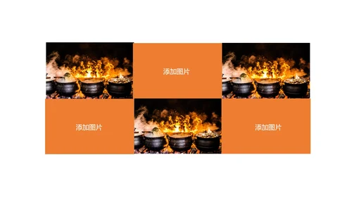 黑色简约风砂锅煲策划方案PPT模板