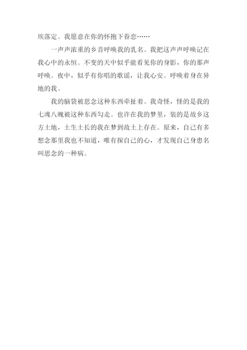 关于思乡的作文450字.docx