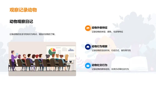 动物世界探秘PPT模板