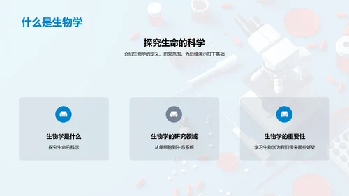 生物学在日常生活中的应用PPT模板
