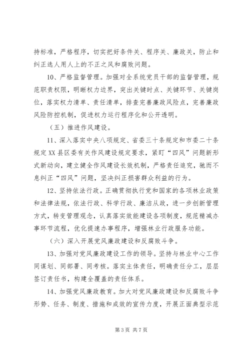 林业局党组落实全面从严治党主体责任清单.docx