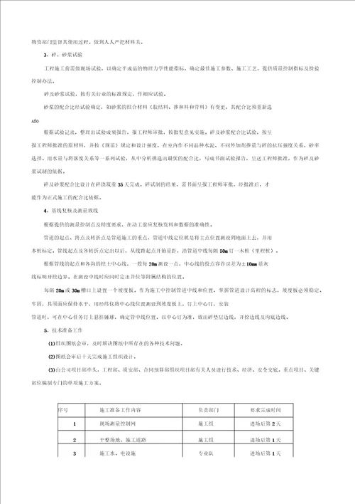 排水工程施工组织设计