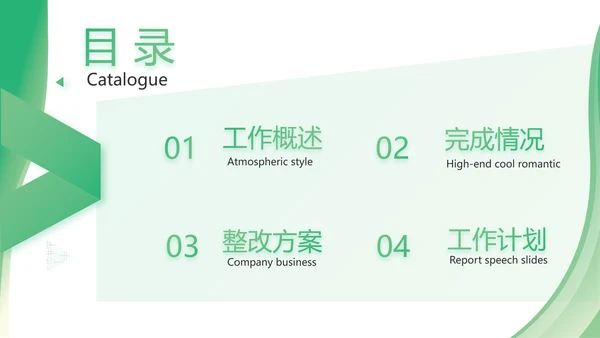 绿色清新转正述职报告年终总结PPT动态模板