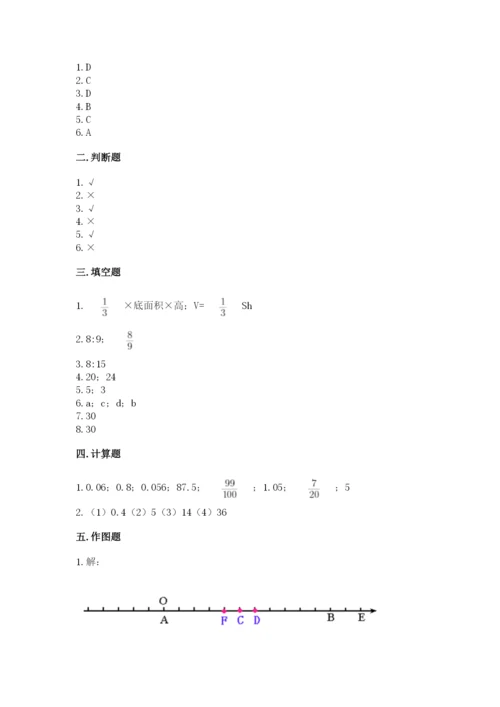 海北藏族自治州小升初数学测试卷有答案.docx