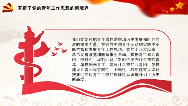 共青团100周年青年工作的重要思想团委PPT