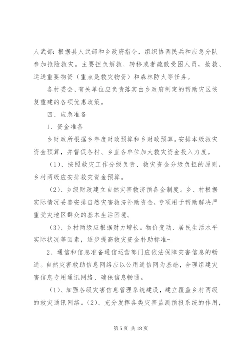 乡镇自然灾害救助应急预案 (4).docx