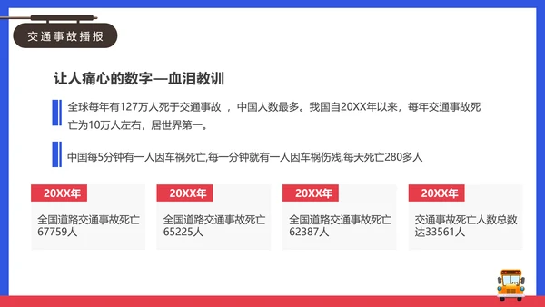 安全出行学生交通安全教育课PPT课件模板