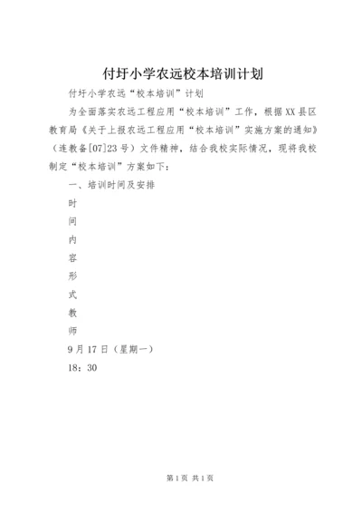 付圩小学农远校本培训计划.docx