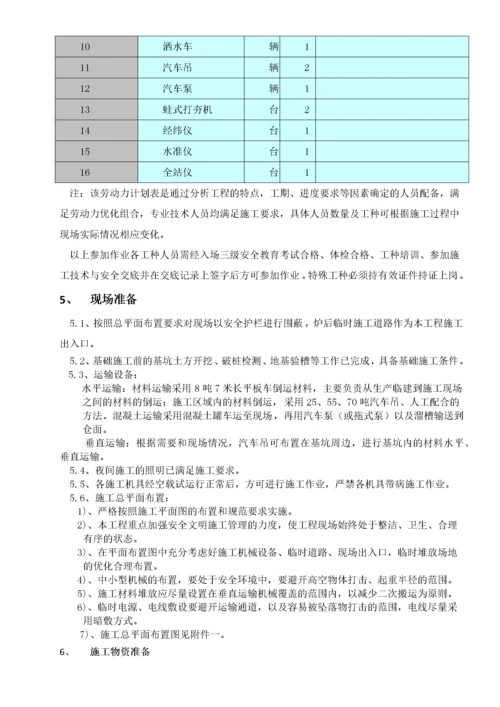 锅炉基础施工方案.docx