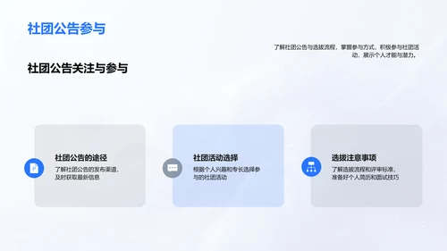 社团活动历程及展望PPT模板