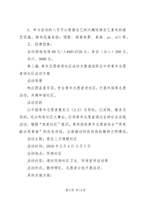 青年志愿者进社区活动方案.docx