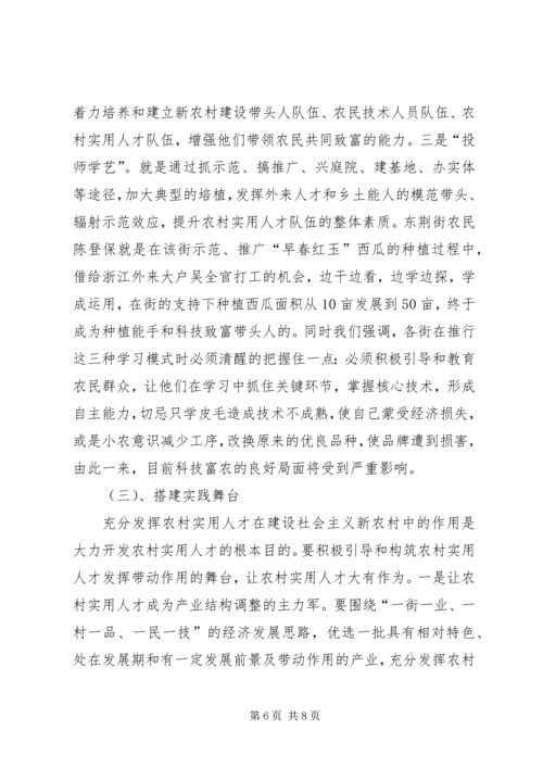 大力开发农村实用人才，助推社会主义新农村建设.docx