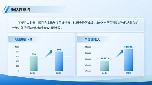 医院部门主任医师年终总结PPT模板