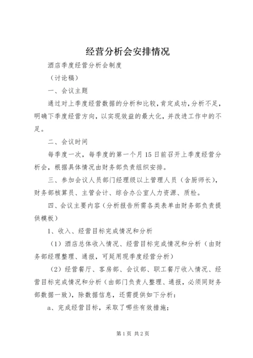 经营分析会安排情况 (4).docx