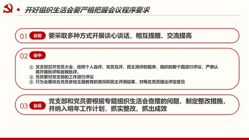 如何召开专题组织生活会与开展民主评议党员PPT