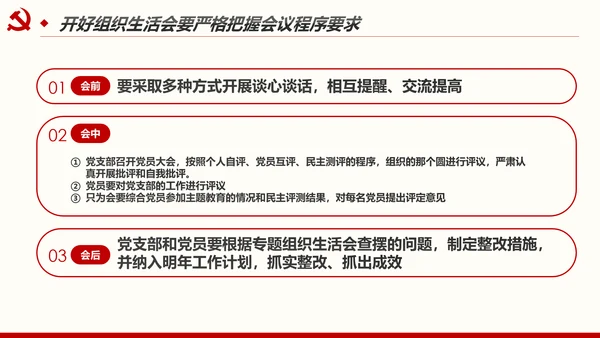 如何召开专题组织生活会与开展民主评议党员PPT