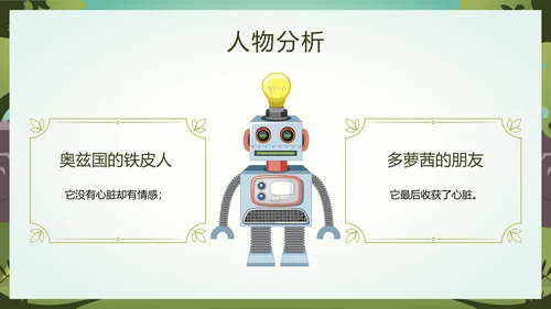 绿野仙踪儿童读物好书推荐读后感PPT模板